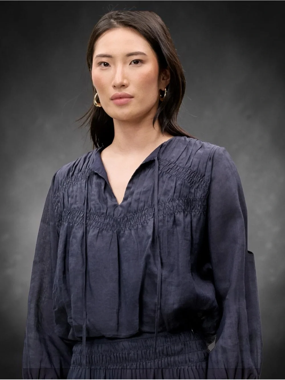 Nwt Rebecca Taylor Anya Ramie Blouse